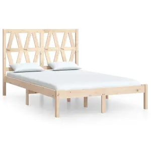 Berkfield Bed Frame Solid Wood Pine 120x200 cm