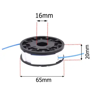 SPARES2GO Spool Line and Cover compatible with Qualcast GT2826 Strimmer Trimmer (5m, 1.5mm)