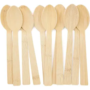 Disposable Bamboo Spoons 17cm Length : Pack of 1000