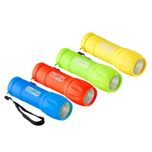 Yellow Dekton Pro Light XF100 Trail Flash Light High intensity LED Weatherproof Torch