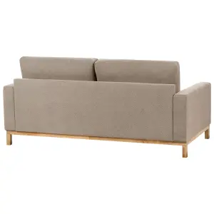 2 Seater Fabric Sofa Taupe SIGGARD