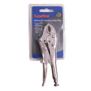 SupaTool Locking Grip Plier Silver (125mm)