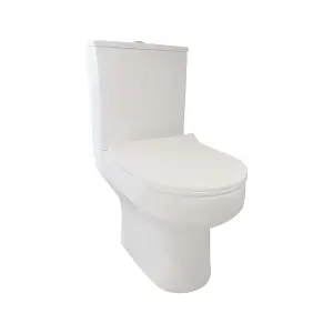 UK Home Living Avalon OFFER PRICE Spa bathroom suite with close coupled toilet, soft close seat and 500mm basin with full pedestal