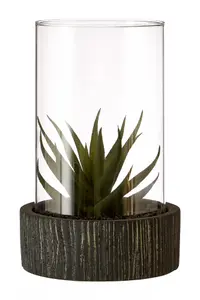 Fiori Large Succulent with Black Stone Base Artificial Plant Foliage