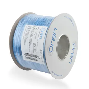 Oren CAT6A 100m Ethernet Cable - 23 AWG Pure Copper Wire - 500 MHz Bandwidth U/FTP Internet LAN Network Cable - Halogen Free