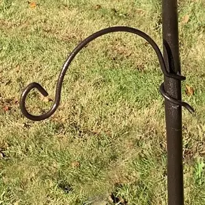 Hanging Feeder Bracket Hook for Metal Bird Feeding Stations with Spiral Fixing