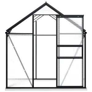 Berkfield Greenhouse with Base Frame Anthracite Aluminium 3.61 m2