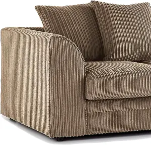 SofaSelection's Jumbo Cord (Scatter Back) 2 Seater Sofa Grey