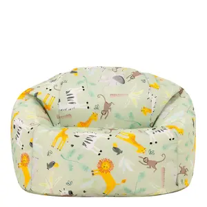 Veeva Kids Safari Bean Bag Chair Green Childrens Bean Bags