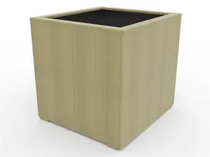 WoodyBloom3 wooden planter, 800x800x800