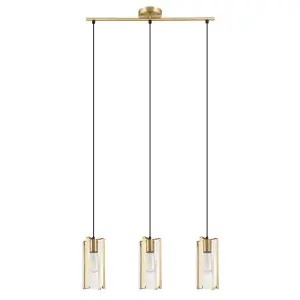 GoodHome Saiphi Gold effect 3 Lamp Pendant ceiling light, (Dia)690mm