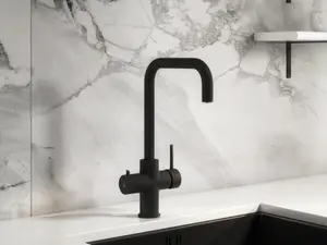 Kersin Elise Matt Black 3 in 1 Instant Hot Water Tap