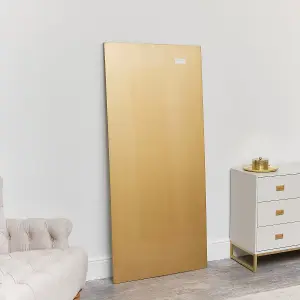 Melody Maison Large Gold Thin Framed Leaner Mirror 80cm x 180cm