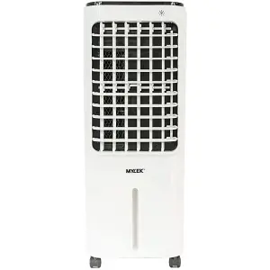 MYLEK Air Cooler Portable Evaporative Fan Large 8L Water Tank Oscillating Humidifier 75W Cooling Remote Control Bedrooms Home