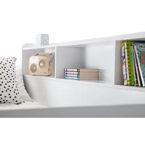 Vedika Standard Bunk Bed with Shelves White