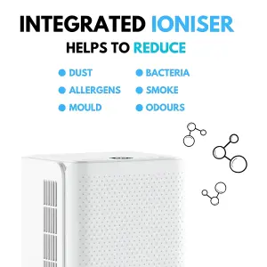 Ometa 12L Dehumidifier with Ioniser, White