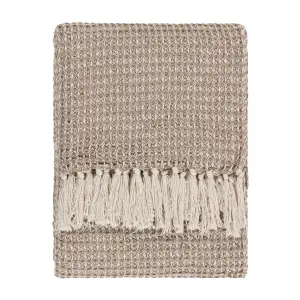 Yard Lorne Waffle Fringed Throw