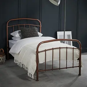 Halston 3.0 Single Metal Copper Bed