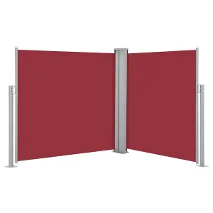 Berkfield Retractable Side Awning Red 100x600 cm