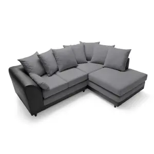 Dylan Corner Sofa Right Facing in Dark Grey