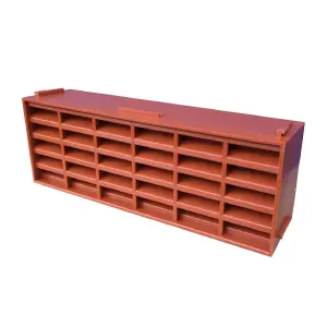 10 x Terracotta Interlocking Air Brick Vents 9" x 3" Grille for Air Flow Ventilation