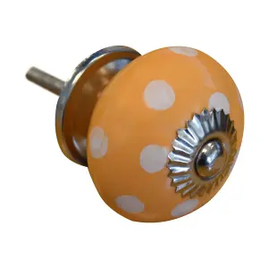 Nicola Spring - Round Ceramic Cabinet Knob - Spot