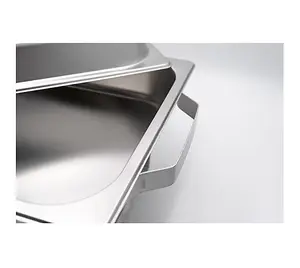 Quattro Twin Pack Chafing Dish Set Stainless Steel With Black Handles