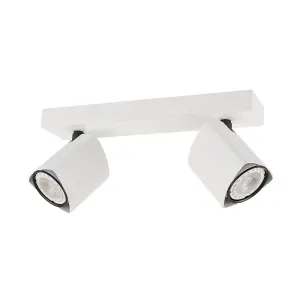 Luminosa Merusa Modern Twin Ceiling Spotlight, GU10