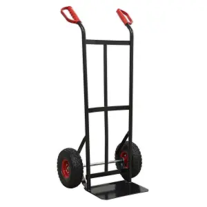 Sealey 250kg Heavy Duty Sack Truck With PU Tyres D-Shaped Handle Grips CST987HD