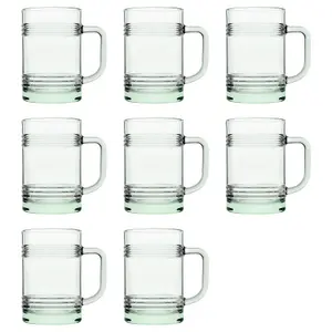 Pasabahce Aware Tincan Recycled Glass Mugs - 400ml - Green - Pack of 8