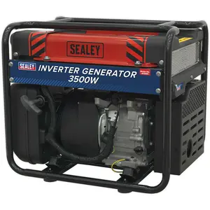 3500W Inverter Generator - 4-Stroke Engine - 13 Litre Fuel Tank - Dual Sockets