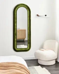 Wall Mirror CULAN Velvet Green