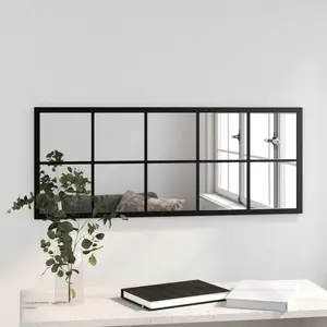 Mikayia Wall Mirror Black 100cm H x 40cm W