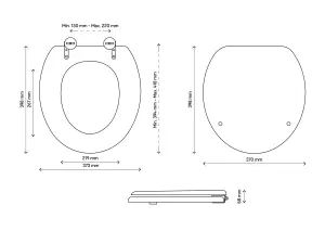 GoodHome Mendra Shell White Round Standard close Toilet seat