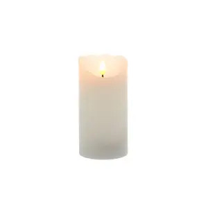 Unscented Flameless Candle 15cm H x 7.5cm W x 7.5cm D