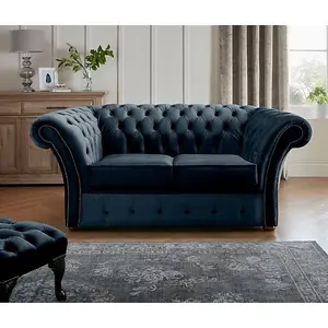 Chesterfield Beaumont 2 Seater Sofa Malta Peacock 04