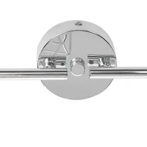 4 Light Spotlight Metal Bar Silver ERMA