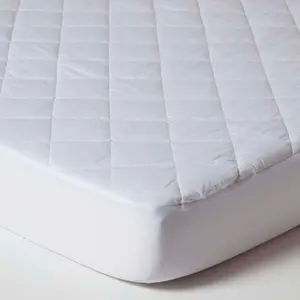 Homescapes Cot Bed Quilted Waterproof Mattress Protector 60 x 120 cm, Pack of 2