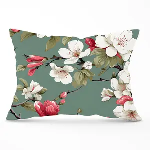 Pink And White Blossom Cushions 33cm x 48cm