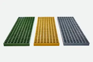 GRP  Waffle Boards 996 x 310 x 25mm Sq Grip Top - Green (Sold in Pairs)