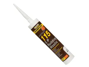 Everbuild Everflex 115 Contract GP Building Mastic, White, 285 ml