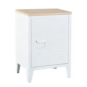 Mira Bedside Table White