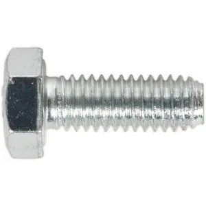 50 Pack M6 x 16mm Grade 8.8 Zinc Setscrews - Fully Threaded DIN 933