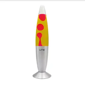 16inch Aluminium Wax Melting Mood Light Lava Lamp - Yellow / Red