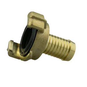 Garden watering solid brass geka style hosepipe claw fittings/connectors (PACK OF 2) 3/4" barb x2