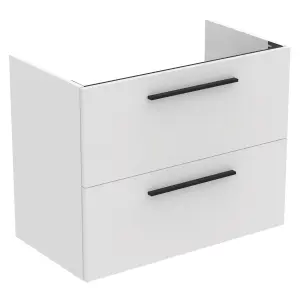 Ideal Standard i.life A Standard Matt White Wall-mounted Bathroom Vanity unit (H) 630mm (W) 800mm