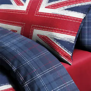 Rasheema Duvet Set Grey / Proud Union Jack / Double - 2 Standard Pillowcases