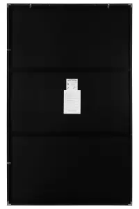 MirrorOutlet Artus - Black Aluminium Edged Full Length Wall Leaner Mirror 68" X 43" (174CM X 110CM)