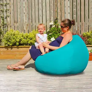 rucomfy Outdoor Water Resistant Slouchbag Beanbag - Turquoise