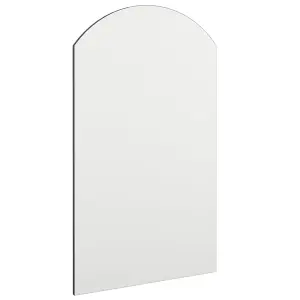 Berkfield Mirror with LED Lights 70x40 cm Glass Arch